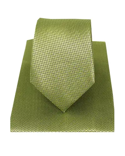 Silk Hankies Soprano Ties Soprano Pistachio Herringbone Silk Tie And Hanky Set £34.00
