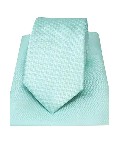 Silk Hankies Soprano Ties Soprano Cyan Herringbone Silk Tie And Hanky Set £34.00