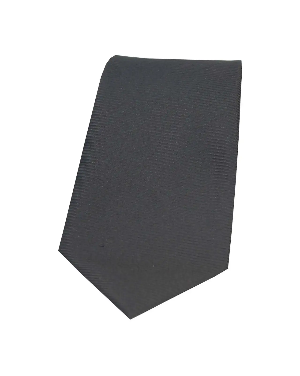Polyester Ties Soprano Ties Soprano Charcoal Grey Horizontal Ribbed Polyester Tie £15.00