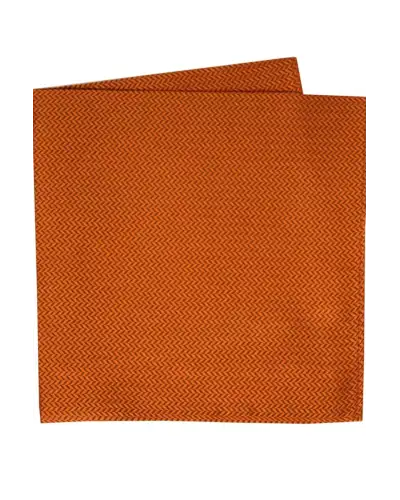 Silk Hankies Soprano Ties Soprano Rust Herringbone Silk Hanky £15.00