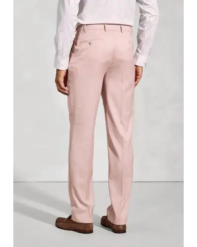Suit Trousers Brook Taverner Tailored Fit Hardy Pink Textured Occasion Suit Trousers £45.00