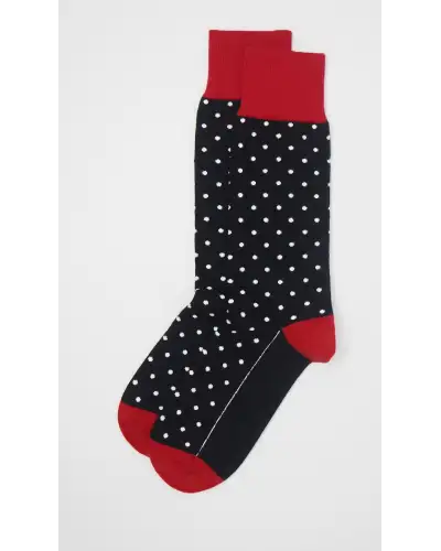 Men PEPER HAROW Pin Polka Mens Socks - Black £16.00
