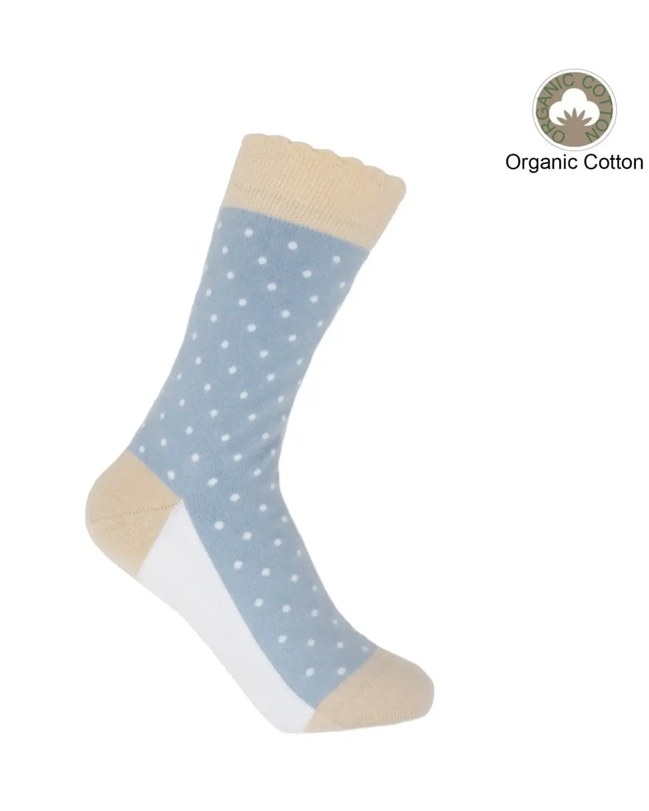 Women PEPER HAROW Pin Polka Womens Socks - Blue £15.00