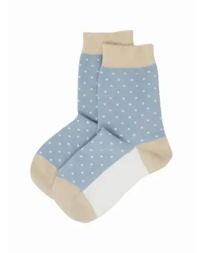 Women PEPER HAROW Pin Polka Womens Socks - Blue £15.00