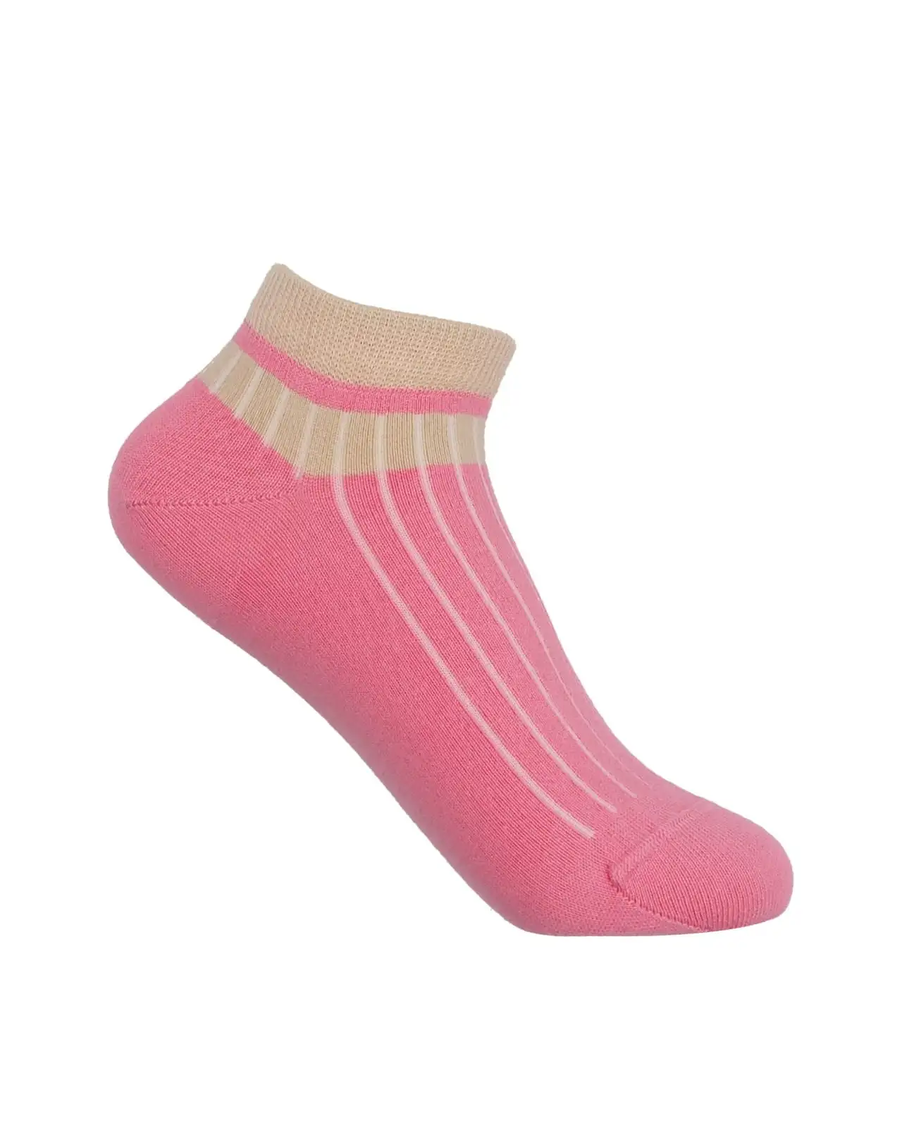 Women PEPER HAROW Old School Womens Trainer Socks - Pink £11.00