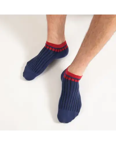 Men PEPER HAROW Old School Mens Trainer Socks - Navy £13.00