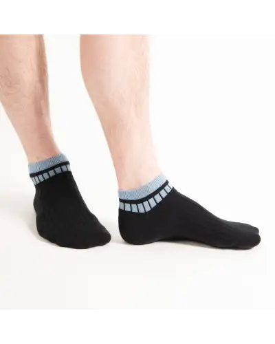 Men PEPER HAROW Old School Mens Trainer Socks - Black £13.00
