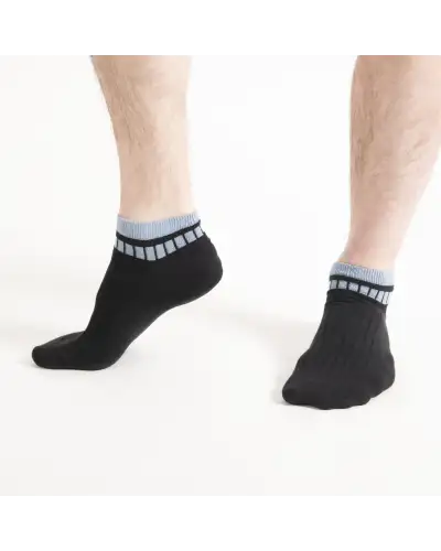Men PEPER HAROW Old School Mens Trainer Socks - Black £13.00