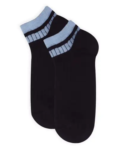 Men PEPER HAROW Old School Mens Trainer Socks - Black £13.00