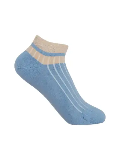 Women PEPER HAROW Old School Womens Trainer Socks - Blue £11.00