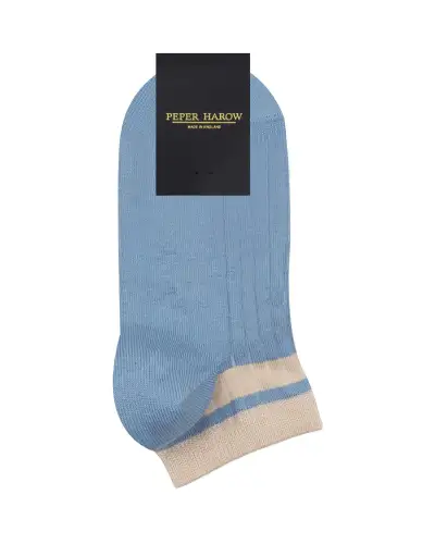 Women PEPER HAROW Old School Womens Trainer Socks - Blue £11.00