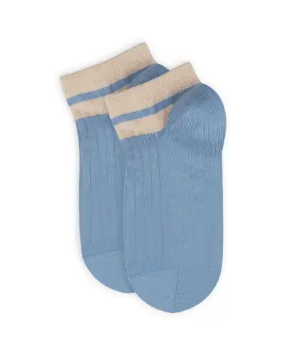 Women PEPER HAROW Old School Womens Trainer Socks - Blue £11.00