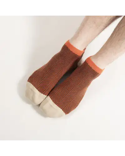 Men PEPER HAROW Lux Taylor Mens Trainer Socks - Orange £13.00