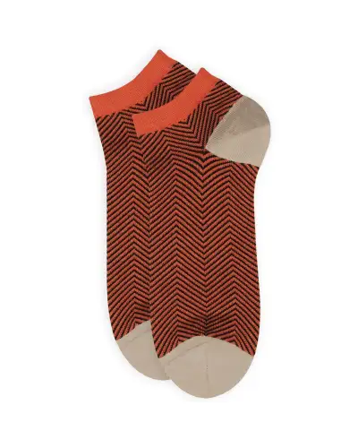 Men PEPER HAROW Lux Taylor Mens Trainer Socks - Orange £13.00