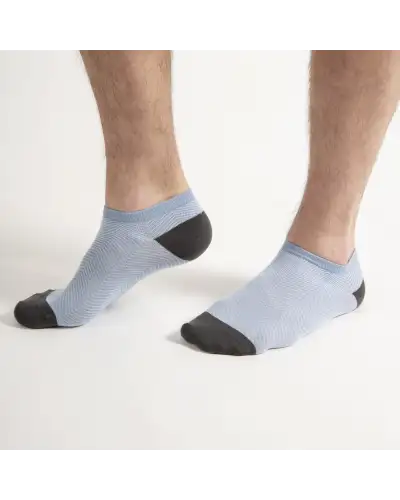 Men PEPER HAROW Lux Taylor Mens Trainer Socks - Sky £13.00