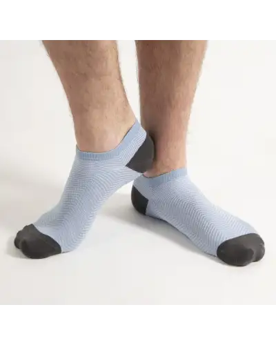 Men PEPER HAROW Lux Taylor Mens Trainer Socks - Sky £13.00