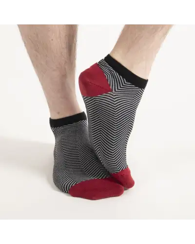 Men PEPER HAROW Lux Taylor Mens Trainer Socks - Black £13.00