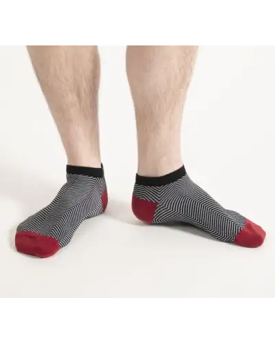 Men PEPER HAROW Lux Taylor Mens Trainer Socks - Black £13.00