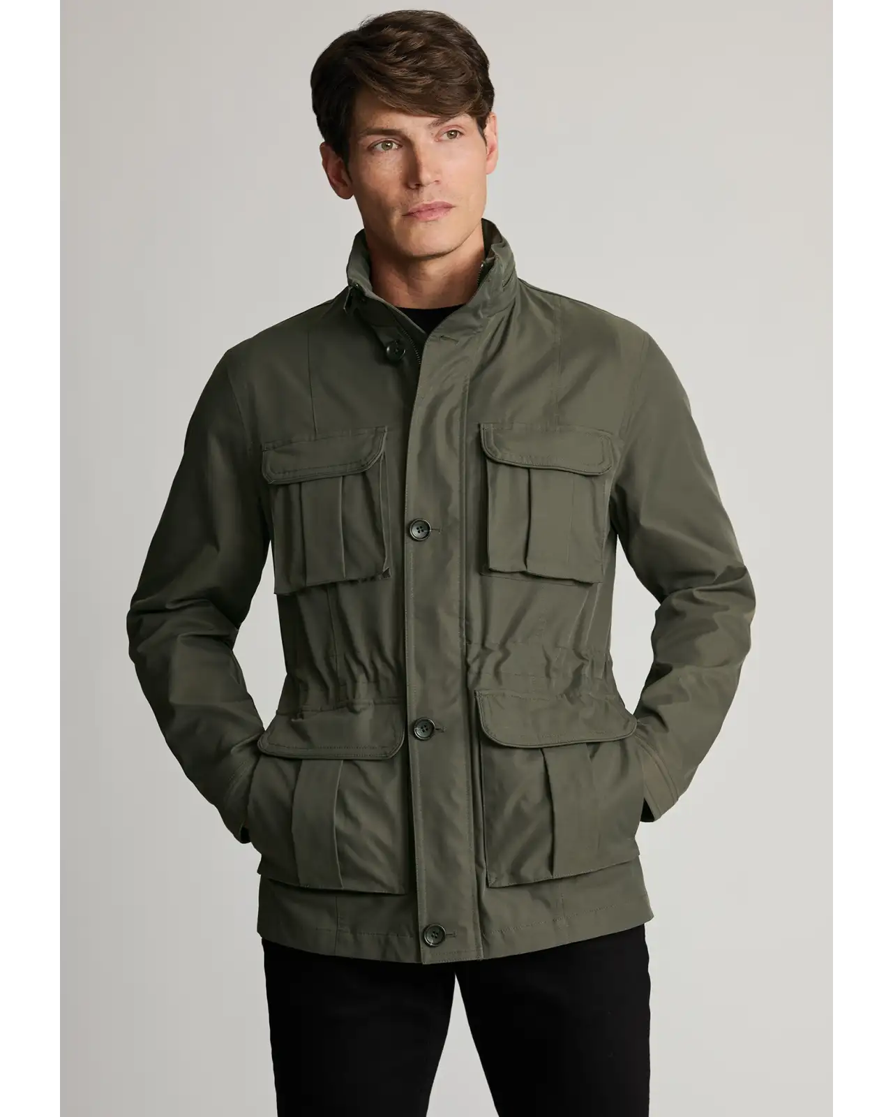 Jackets Brook Taverner Malham Khaki Four Pocket Field Jacket £116.00