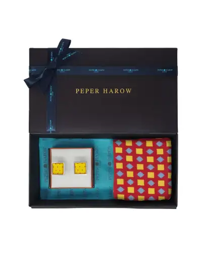 Gents PEPER HAROW Birthday MenS Cufflink Gift Set - Honey £41.00