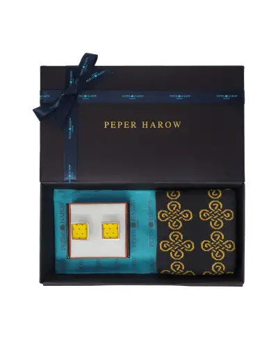 Gents PEPER HAROW For My Son MenS Cufflink Gift Set - Honey £41.00
