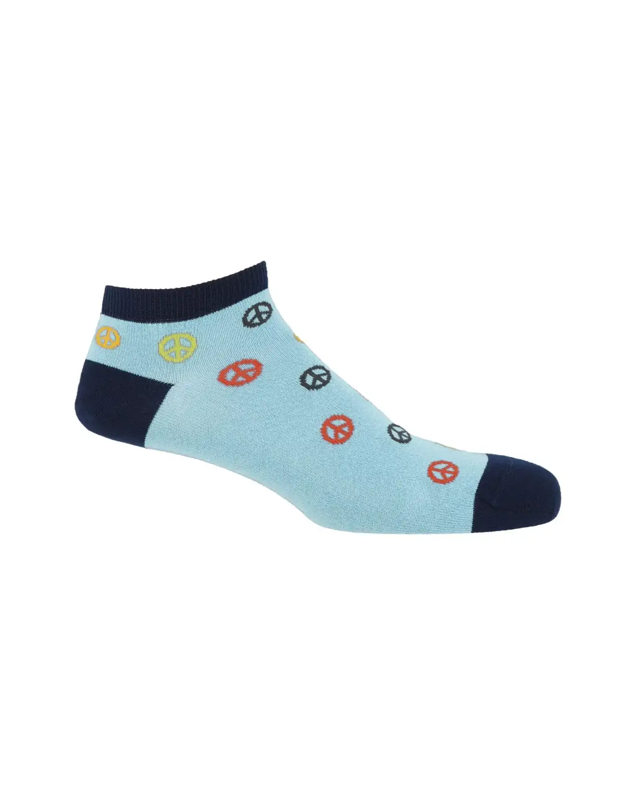 Men PEPER HAROW Peace Mens Trainer Socks - Light Blue £13.00