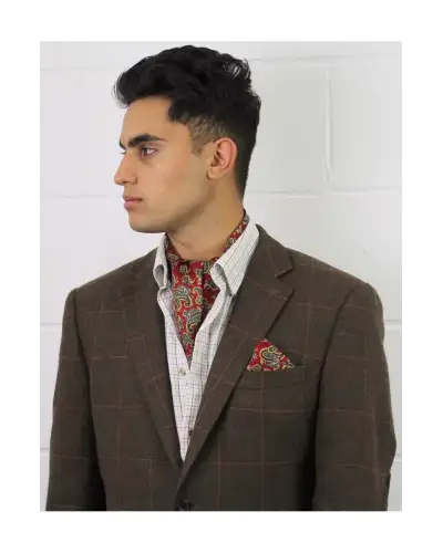 Paisley Cravats Soprano Ties Soprano Silk Twill Large Navy Paisley Cravat £31.00