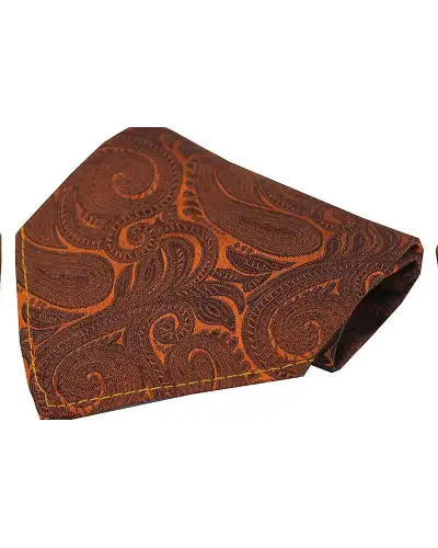 Silk Hankies Soprano Ties Soprano Copper Paisley Luxury Silk Hanky £9.00