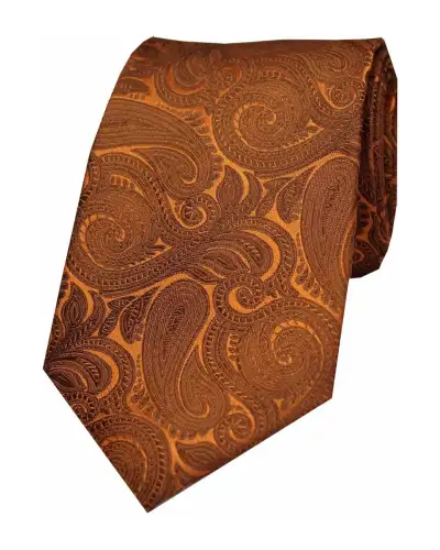 Paisley Ties Soprano Ties Soprano Copper Paisley Silk Tie £24.00