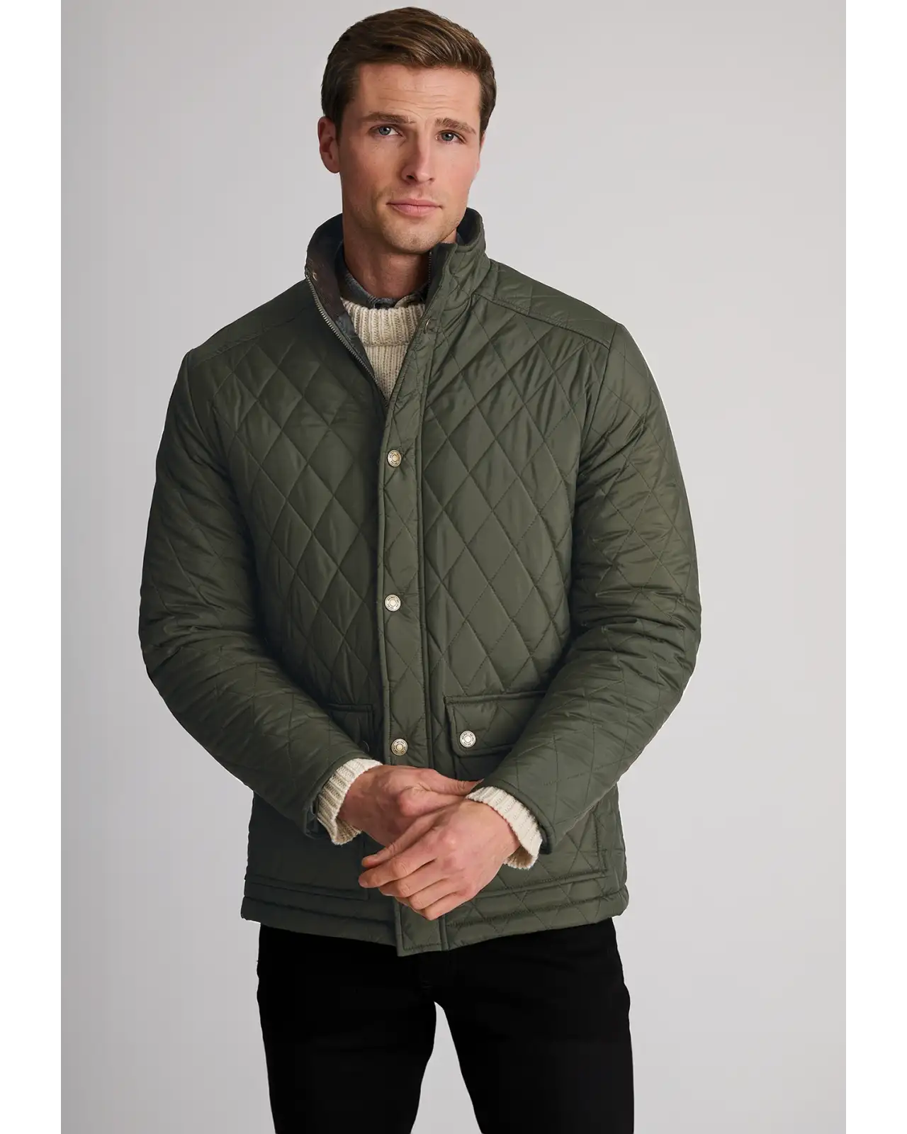 Jackets Brook Taverner Haydock Khaki Quilted Water Repellent Jacket £89.00