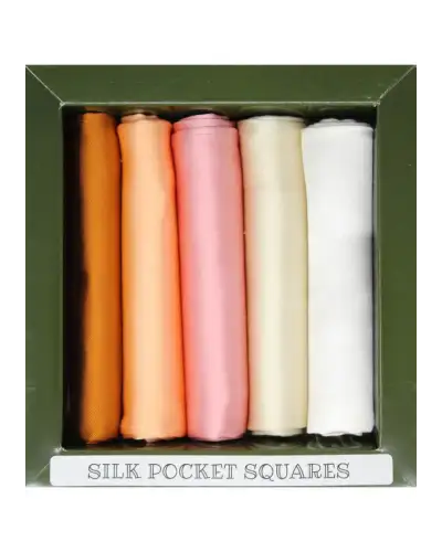 Pocket Square Soprano Ties Soprano Plain Silk 5 Colour Pack Pocket Squares £23.00