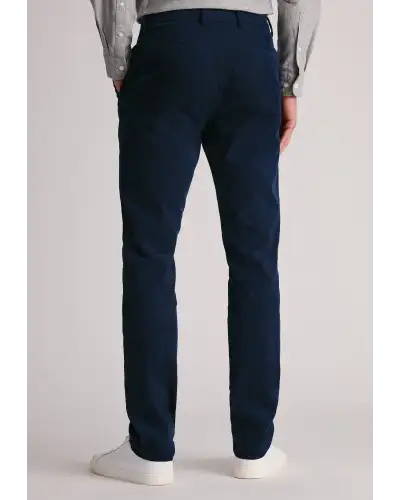 Trousers Brook Taverner Tailored Fit Holford Navy Needlecord Stretch Cotton Trousers £54.00