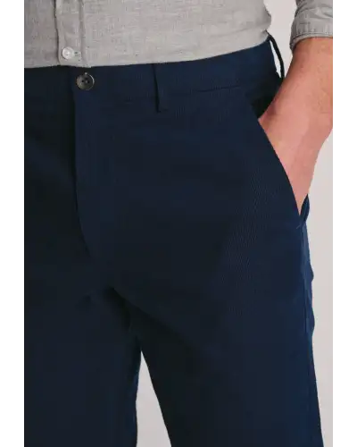 Trousers Brook Taverner Tailored Fit Holford Navy Needlecord Stretch Cotton Trousers £54.00