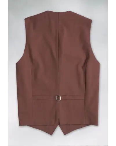 Wool Suits Brook Taverner Tailored Fit Oliver Rust Melange Wool Blend Suit Waistcoat £80.00