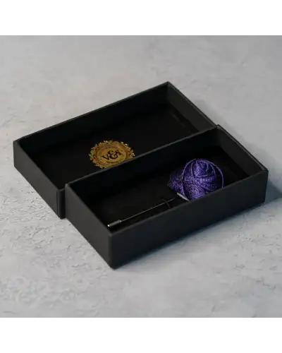 Lapel Pins Victory and Innsbruck Cadbury Purple Paisley Floral Lapel Pin £16.00