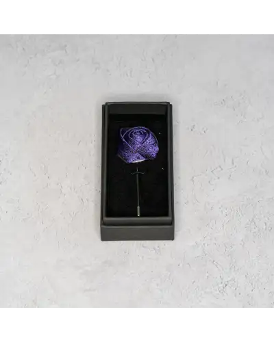 Lapel Pins Victory and Innsbruck Cadbury Purple Paisley Floral Lapel Pin £16.00