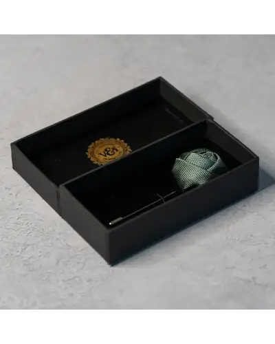 Lapel Pins Victory and Innsbruck Dark Sage Green Textured Floral Lapel Pin £16.00