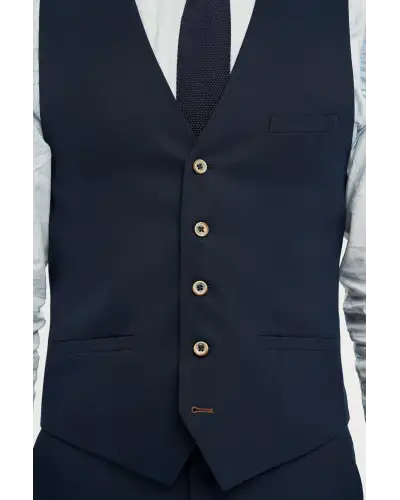 Tropez Navy Waistcoat | Victory and Innsbruck VAN 10855668646047 Waistcoat Mens Clothing