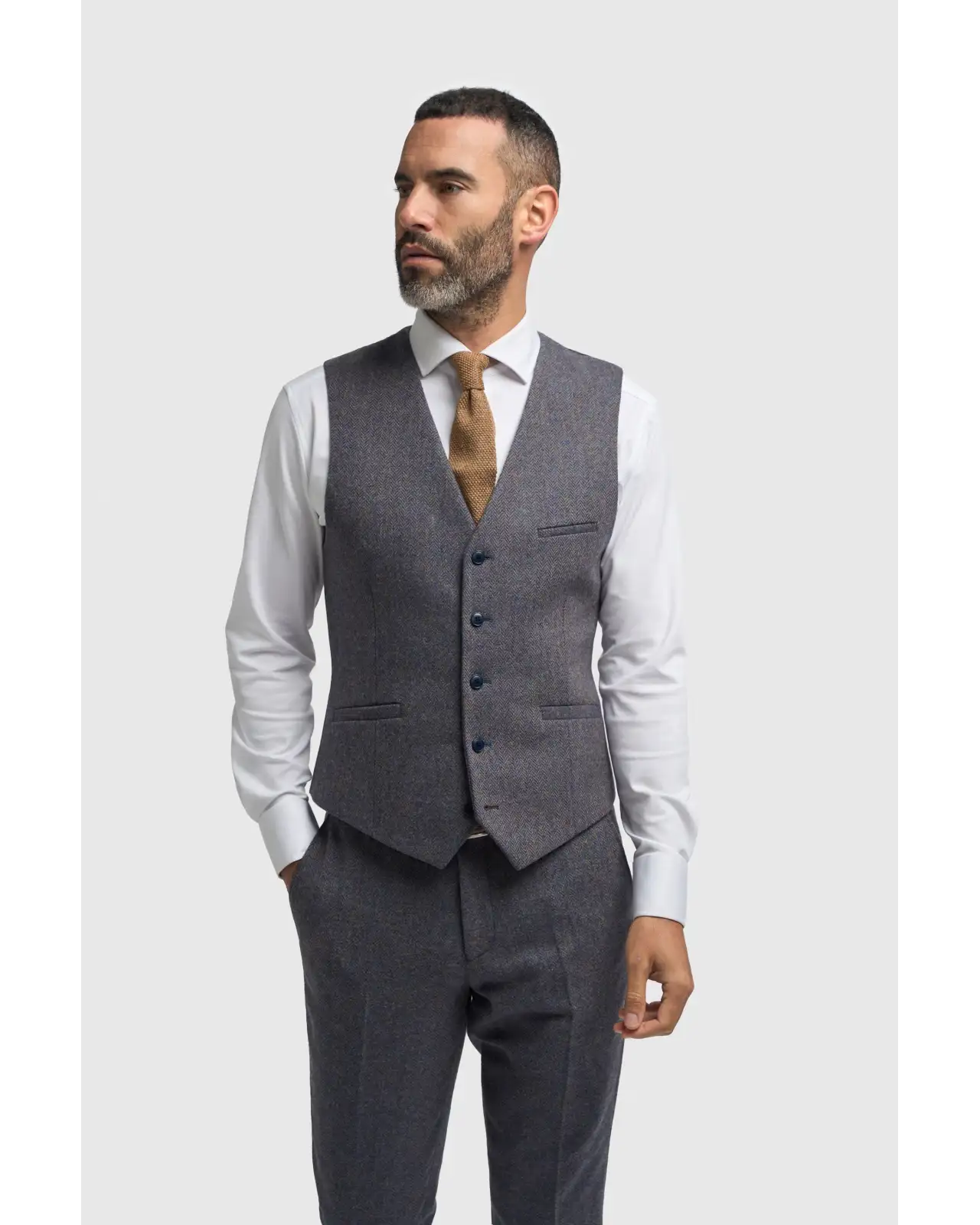 Thomas Savoy Tweed Waistcoat | Victory and Innsbruck VAN 10855668547743 Waistcoat Mens Clothing