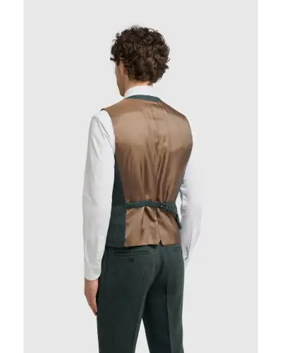 Thomas Lush Olive Tweed Waistcoat | Victory and Innsbruck VAN 10855668449439 Waistcoat Mens Clothing