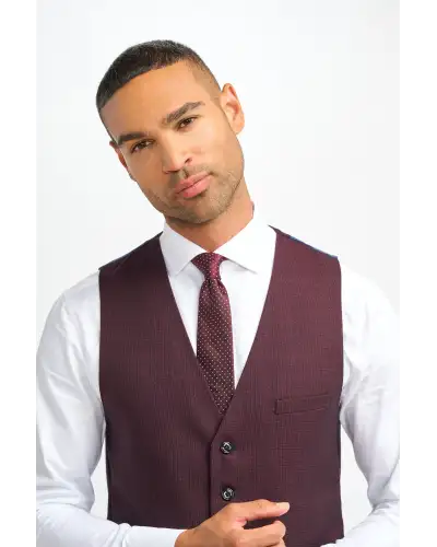 Caridi Wine Waistcoat | Victory and Innsbruck VAN 10839219601567 Waistcoat Mens Clothing