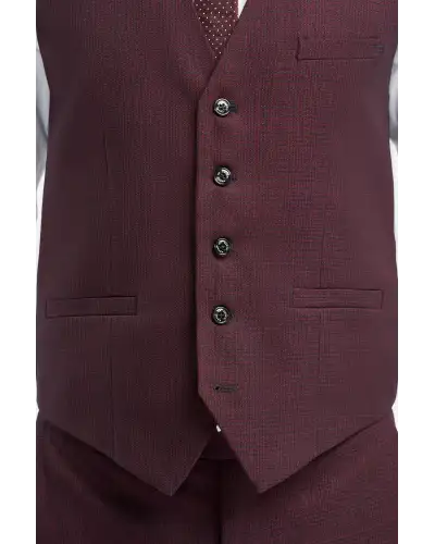Caridi Wine Waistcoat | Victory and Innsbruck VAN 10839219601567 Waistcoat Mens Clothing