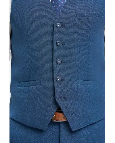 Miami Blue Waistcoat | Victory and Innsbruck VAN 10834888982687 Waistcoat Mens Clothing
