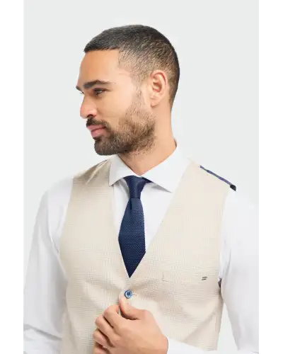 Caridi Beige Waistcoat | Victory and Innsbruck VAN 10834630377631 Waistcoat Mens Clothing