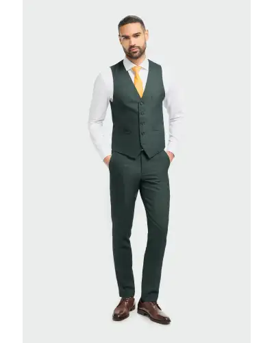 Caridi Olive Waistcoat | Victory and Innsbruck VAN 10834629132447 Waistcoat Mens Clothing