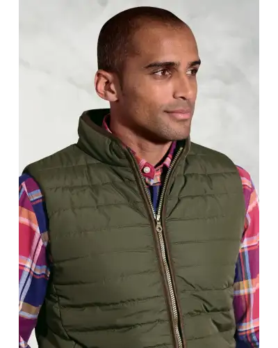 Gilets Brook Taverner Tampa Olive Quilted Puffer Gilet £62.00