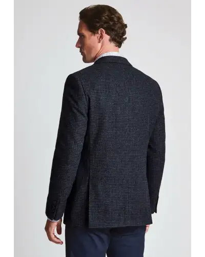 Jackets Brook Taverner Tailored Fit Lawford Dark Blue British Wool Blend Houndstooth Jacket £179.00