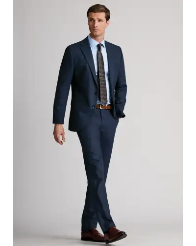 Suit Jackets Brook Taverner Tailored Fit Kelston Blue Italian Wool Blend Donegal Suit Jacket £134.00