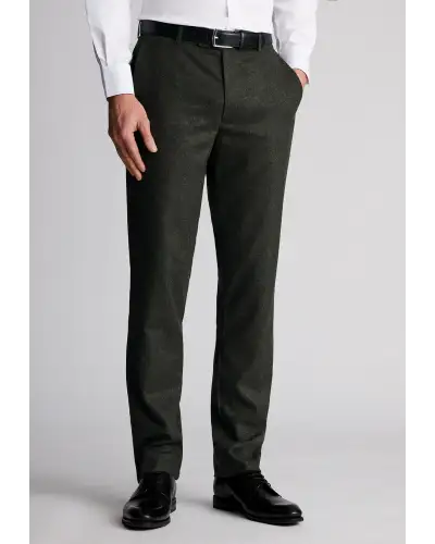 Trousers Brook Taverner Tailored Fit Kelston Khaki Italian Wool Blend Donegal Suit Trousers £72.00