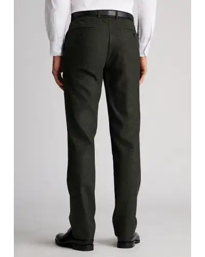 Trousers Brook Taverner Tailored Fit Kelston Khaki Italian Wool Blend Donegal Suit Trousers £72.00